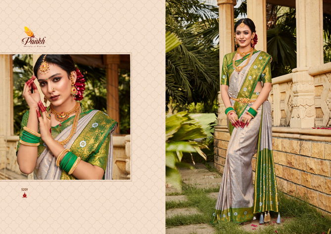 Virasat Vol 1 By Pankh Silk Designer Sarees Catalog